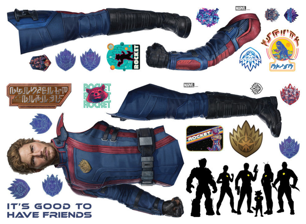 Guardians of the Galaxy 3 Star-Lord Quill Giant Peel & Stick Wall Decals