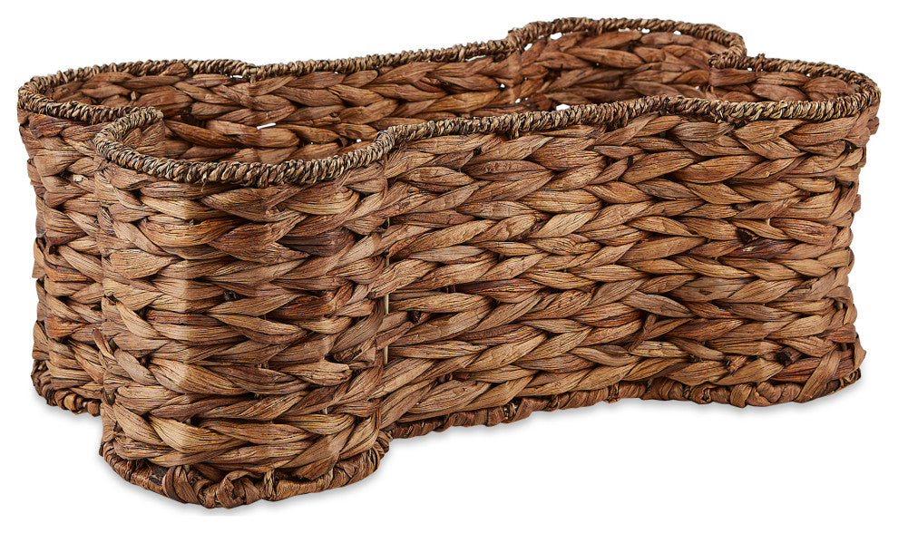 Bone Dry Dark Brown Hyacinth Bone Pet Basket Large