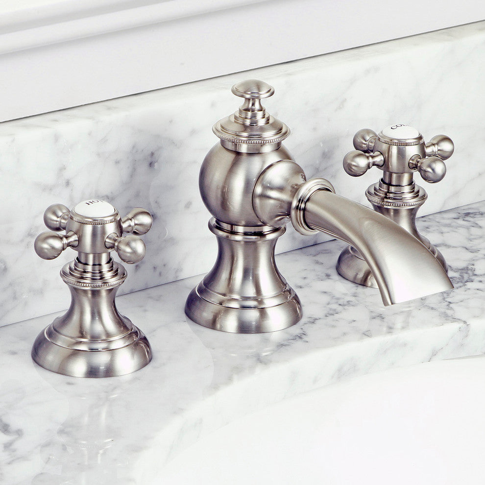 Water Creation Modern Classic Widespread Lavatory Faucet With Pop-Up Drain