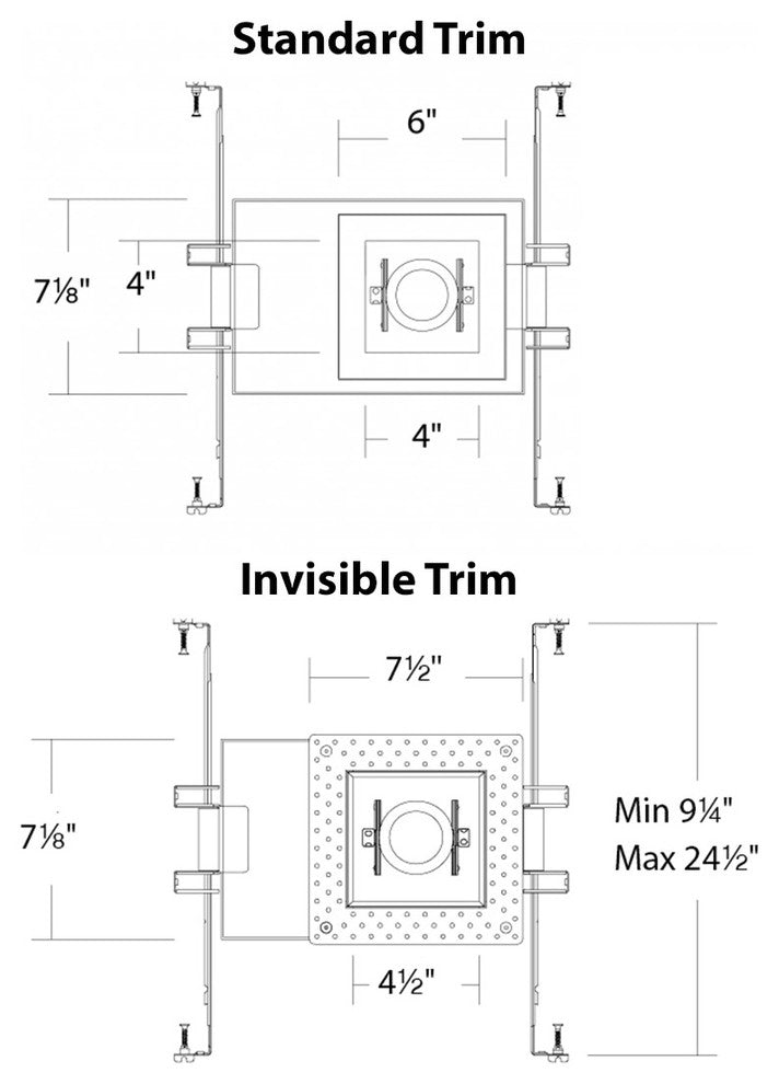 Silo LED Multiple Single-Light IC-Rated Airtight Housing, Light 2700K, Black