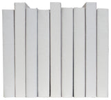 Decorative Books - Sand Oversized Linen Wrapped - Off White Books By The Foot