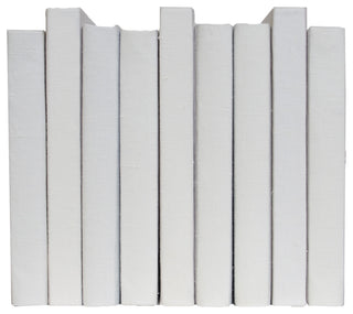 Decorative Books - Sand Oversized Linen Wrapped - Off White Books By The Foot