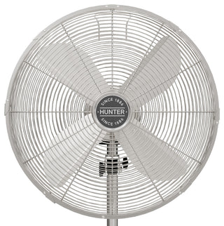Hunter Classic Brushed Nickel 4-Blade Oscillating 3-speed Standing Fan