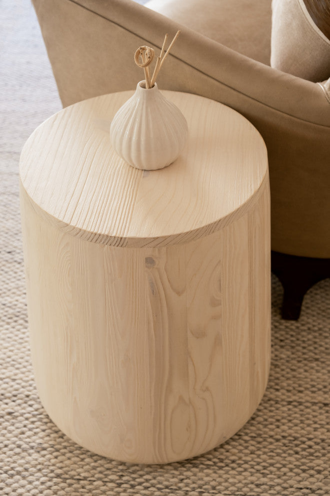 Mott End Table Ebony, Natural