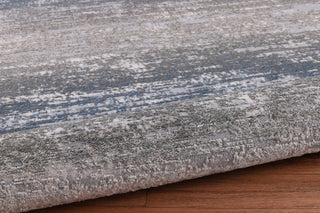 High-Low Hudson Gray/Blue Rug, Gray, 5'3"x8'