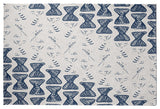 Bongo Drumline Rug Rug, Blue, 4'x6'