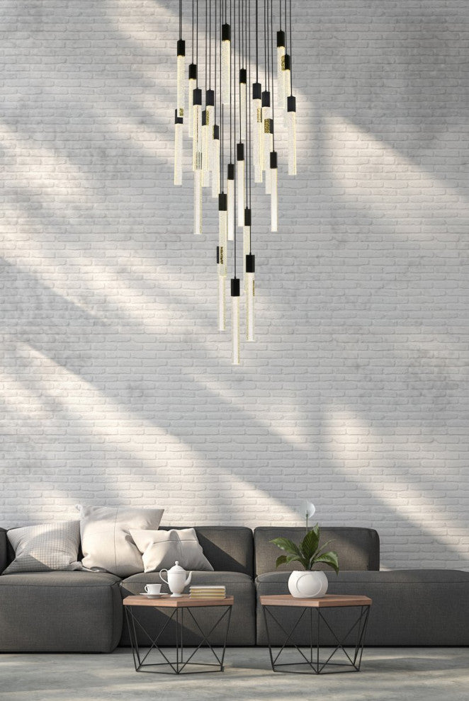 Wade 25-Light Pendant, Black