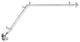 Florence 13/16 inch Corner Window Curtain Rod, Satin Nickel, 120-170"