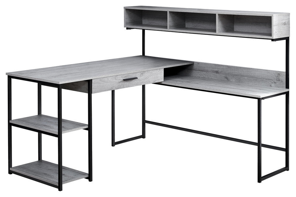 Computer Desk, Home Office, Corner, Storage Drawers, L Shape