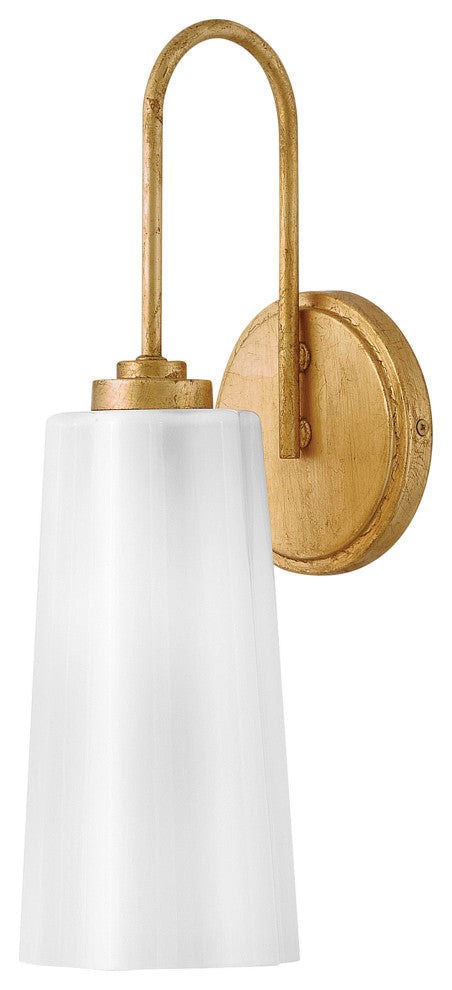 Lark Honey Medium Single Light Vanity, Distressed Brass