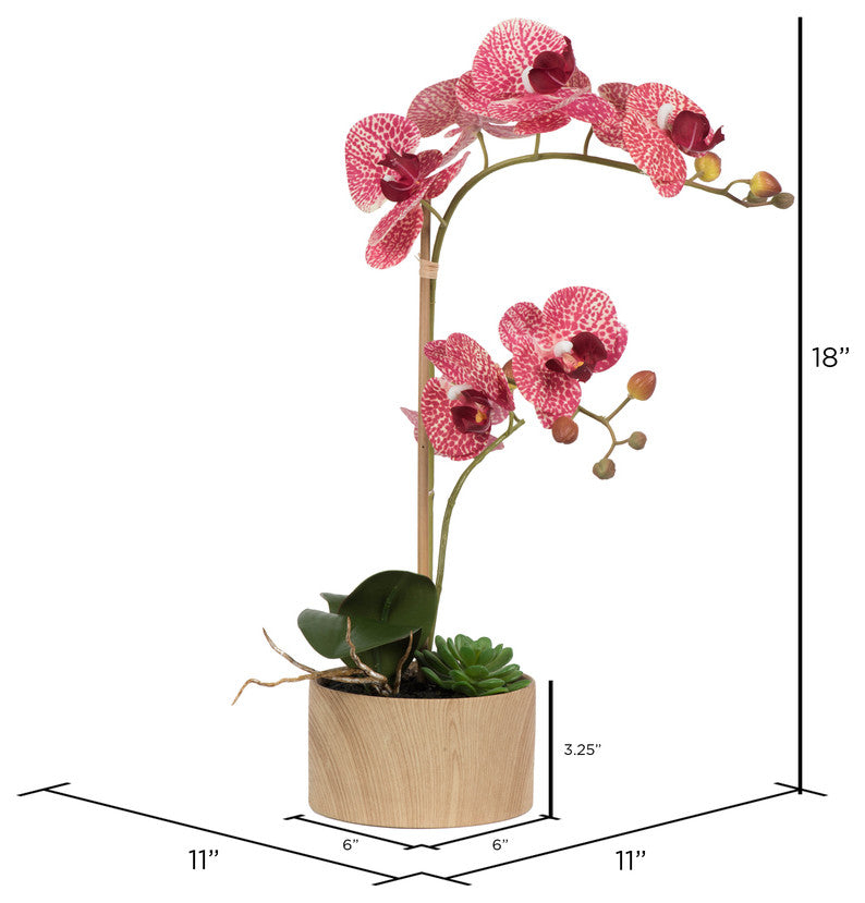 Vickerman 18" Mauve Orchid Arrangement