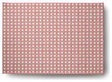 Rattan Geometric Rug, Coral, 5'x7'