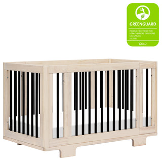 Yuzu 8-in-1 Convertible Crib With All-Stages Conversion Kits, Black