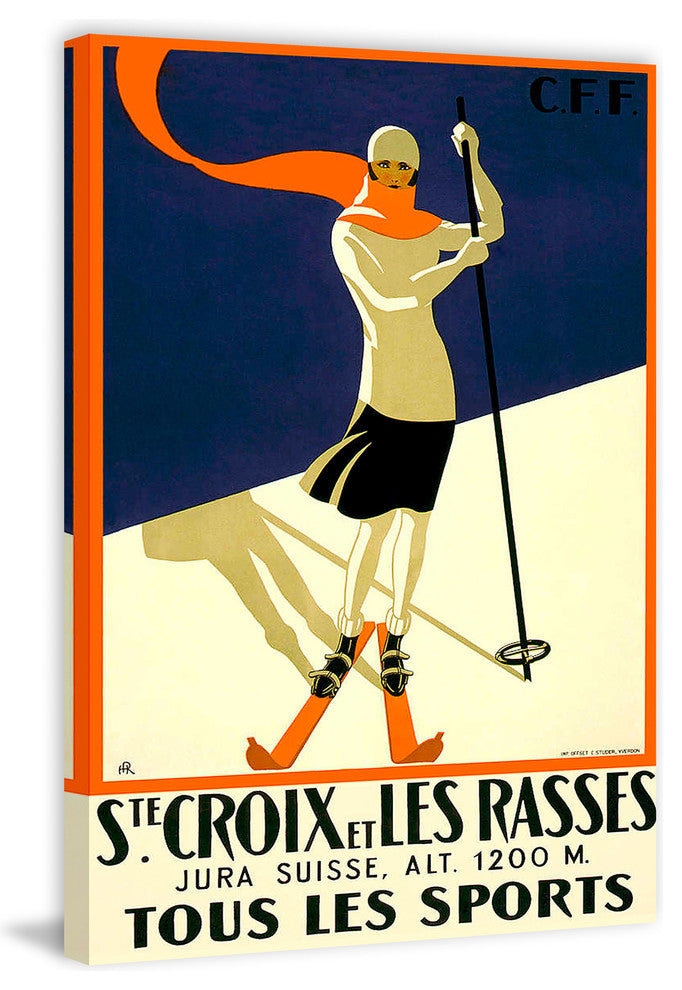 "Tous Les Sports" Painting Print on Wrapped Canvas, 24"x36"
