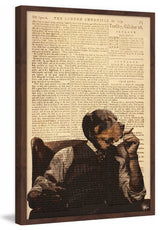 "Serious Times" Framed Painting Print, 24"x36"