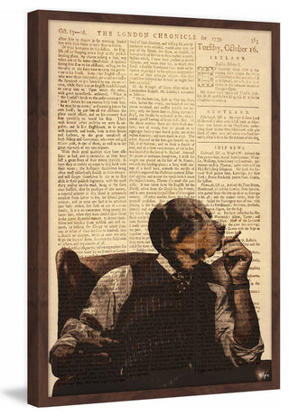 "Serious Times" Framed Painting Print, 24"x36"
