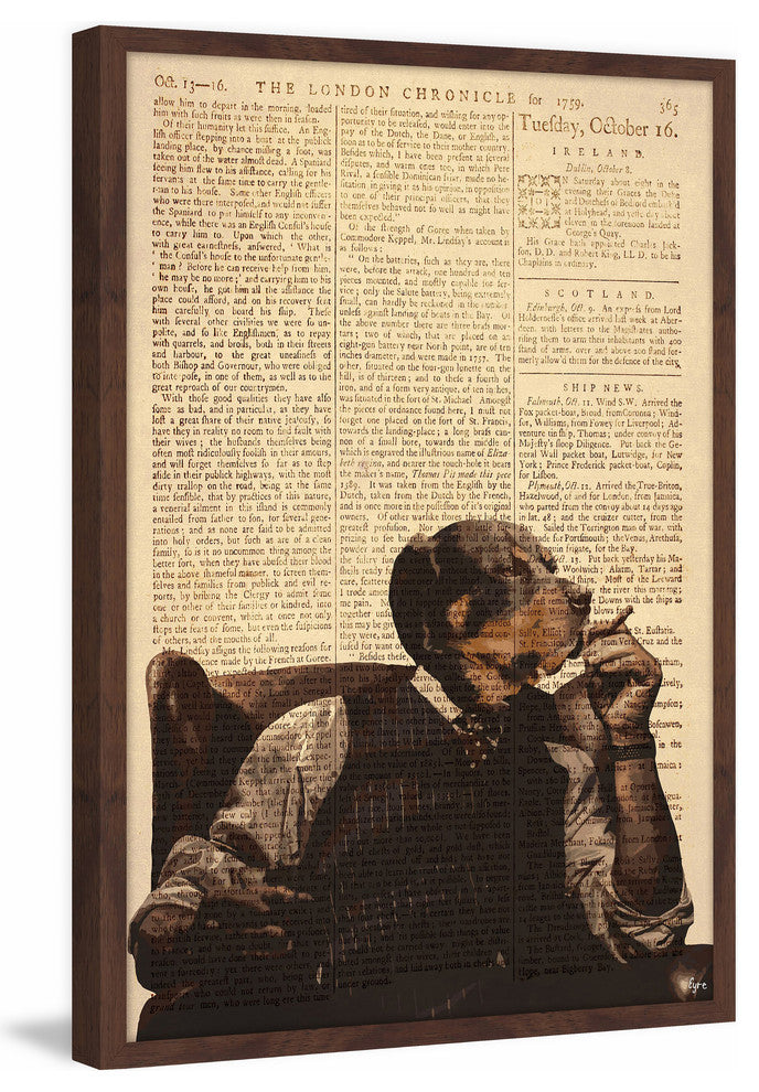 "Serious Times" Framed Painting Print, 24"x36"