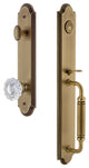 Arc 1-Piece Dummy Handleset, C Grip and Versailles Knob, Vintage Brass, 848765