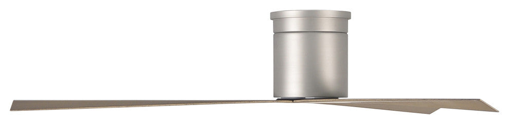 Eliza-H 3 Blade Hugger Paddle Ceiling Fan, Brushed Nickel, Gray Ash Blades