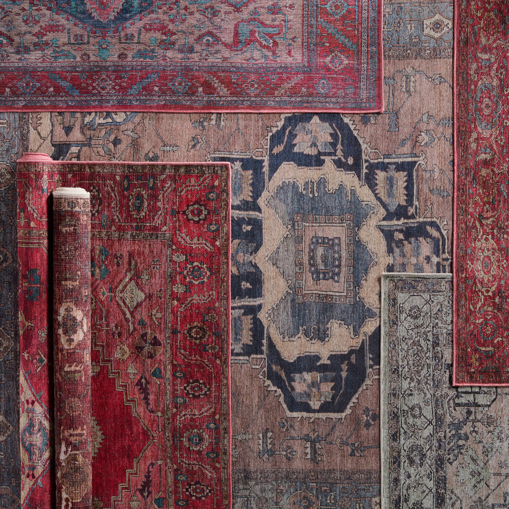 Vibe by Jaipur Living Monroe Medallion Red/ Brown Area Rug 7'10"X10'