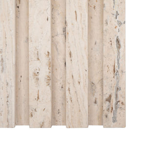 Safavieh Couture Olivia Square Travertine Accent Table Off White