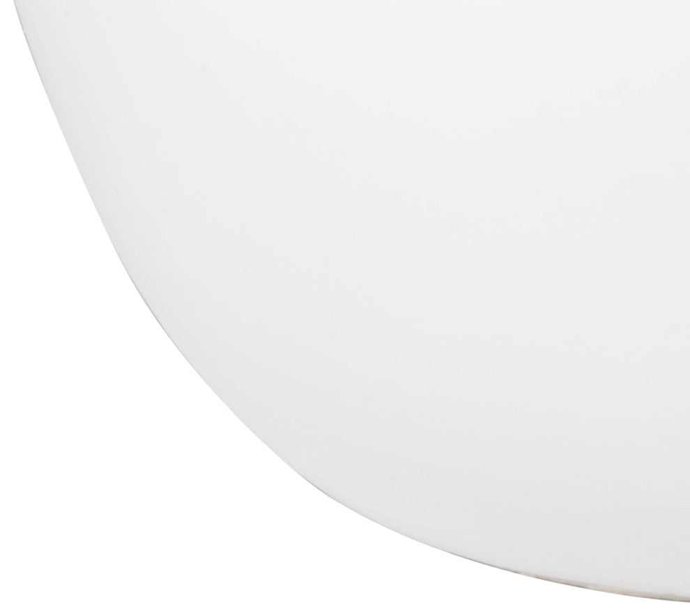 Dahlia Round Planter Pot, Fiberstone and MgO Clay, White, 16" H