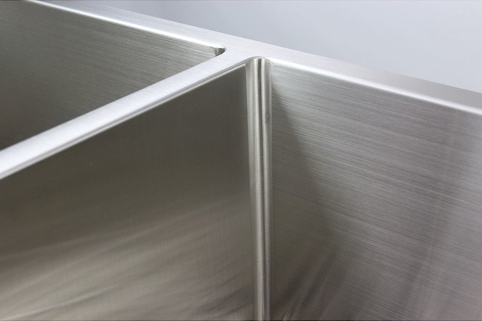 Transolid Diamond Titan Stainless 32" Undermount Kitchen Sink, Stainless Steel