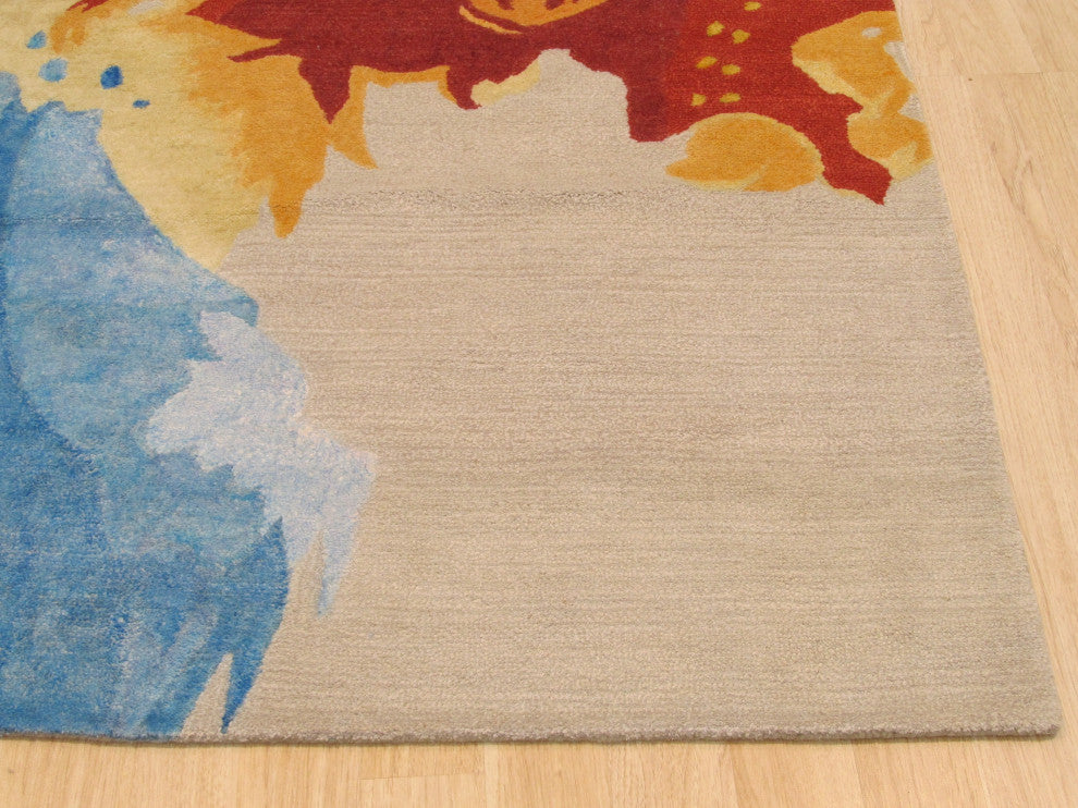 Multi-Colored Contemporary Abstract Palermo Area Rug