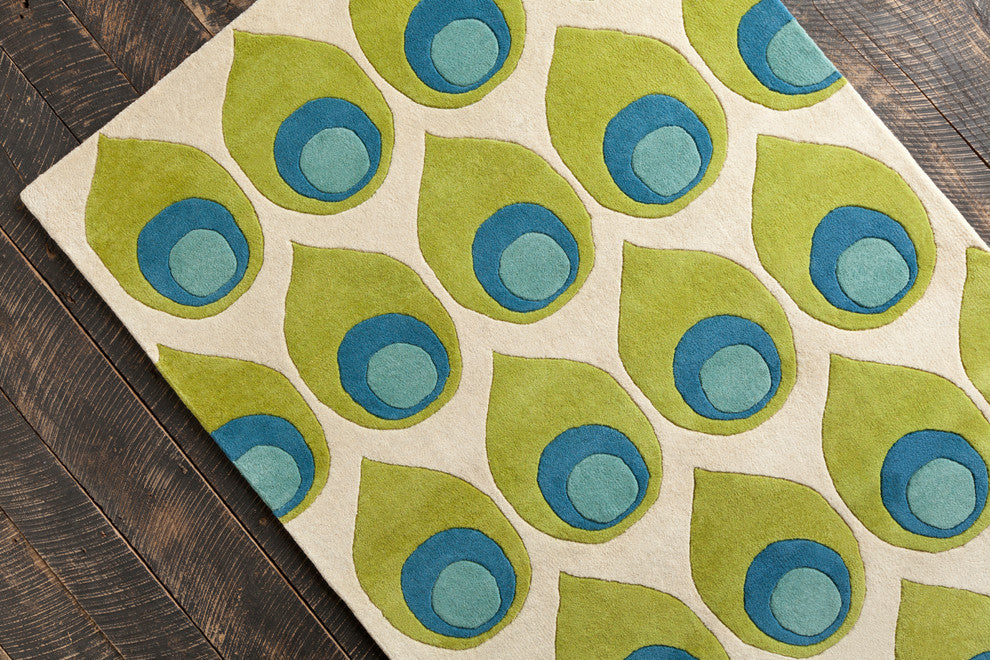 Allie Abstract Contemporary Area Rug, 5'x7'6"