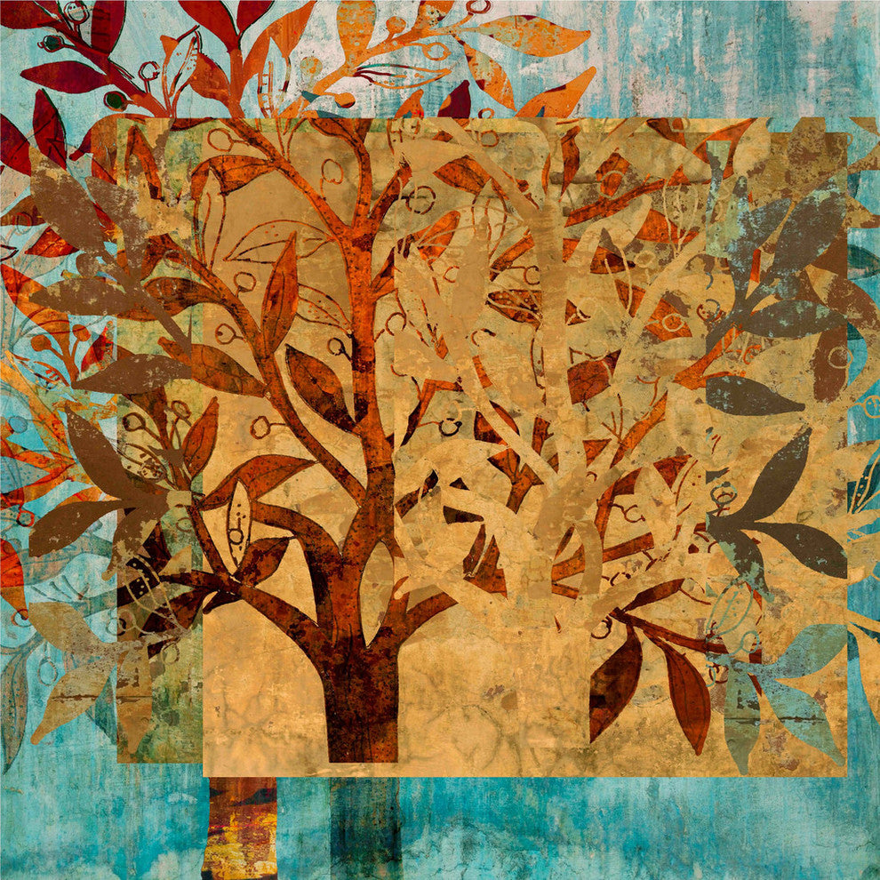 "Serendipity Tree II" Painting Print on Wrapped Canvas