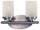 Corona 2-Light Bath Vanity, Polished Chrome