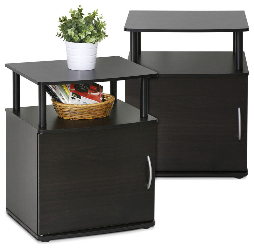 Jaya Utility Design End Table, Set Of Two