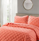 Charleston Down Alternative Bed Spread Set, Coral, Twin