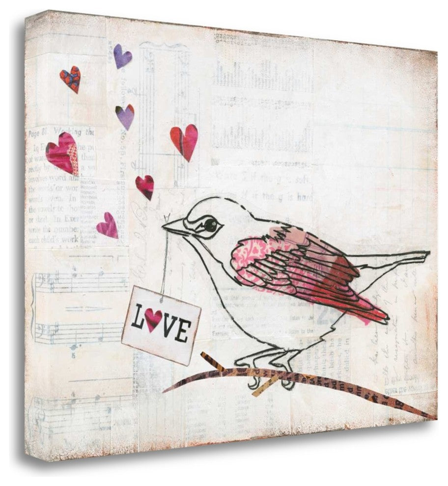 "Love Birds II" By Courtney Prahl, Giclee Print on Gallery Wrap Canvas