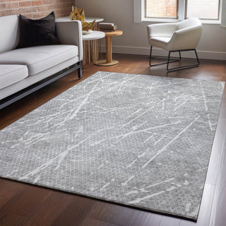 Premium Machine Washable Mayfield AMF628 Gray 5' x 7'6" Rug