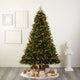8' Wellington Spruce Natural Look Faux Xmas Tree W/550 Clear Lights & Pine Cones
