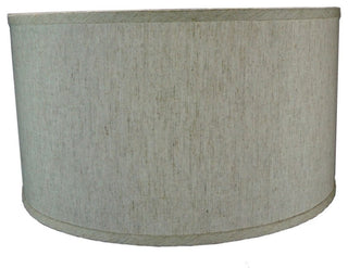 Shallow Drum Lampshade 18"x18"x10", Textured Oatmeal