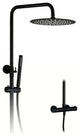 Wasser™ Matte Black Shower Faucet With Handheld Shower Head, 12" Showerhead