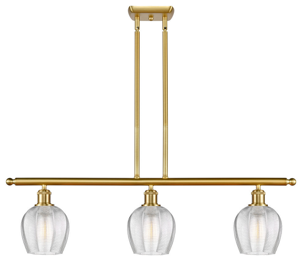 Innovations 516-3I-SG-G462-6 3 Light 36" Island Light, Satin Gold