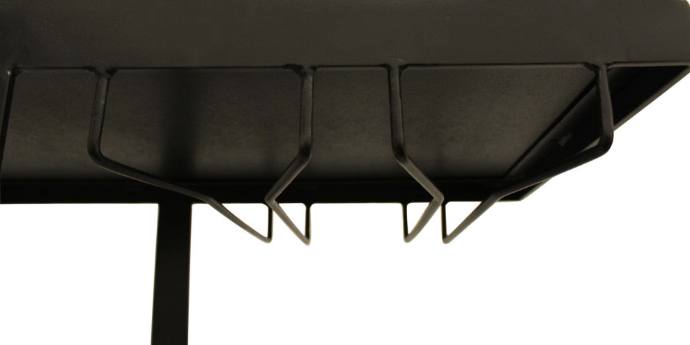 Jonah Bar Console With Mirror Top and Marble Shelves