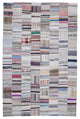 Rug N Carpet - Handmade Anatolian 7' 5'' x 11' 7'' Rustic Patchwork Kilim Rug