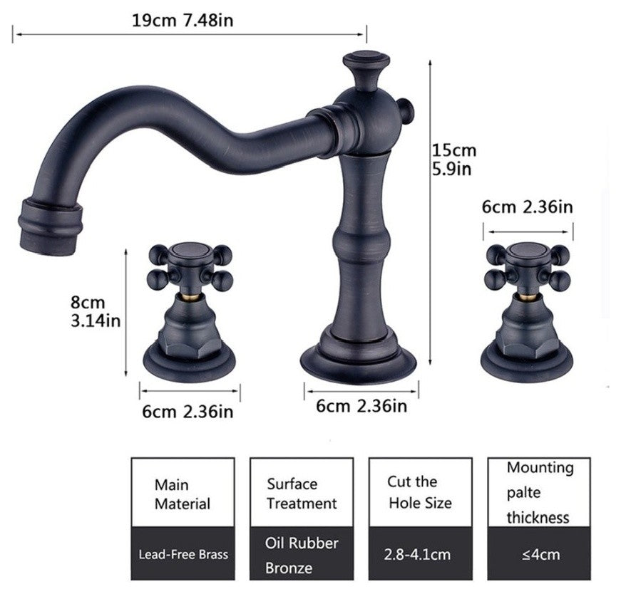 Lyon Oil Rubbed Bronze Bathroom Sink Faucet