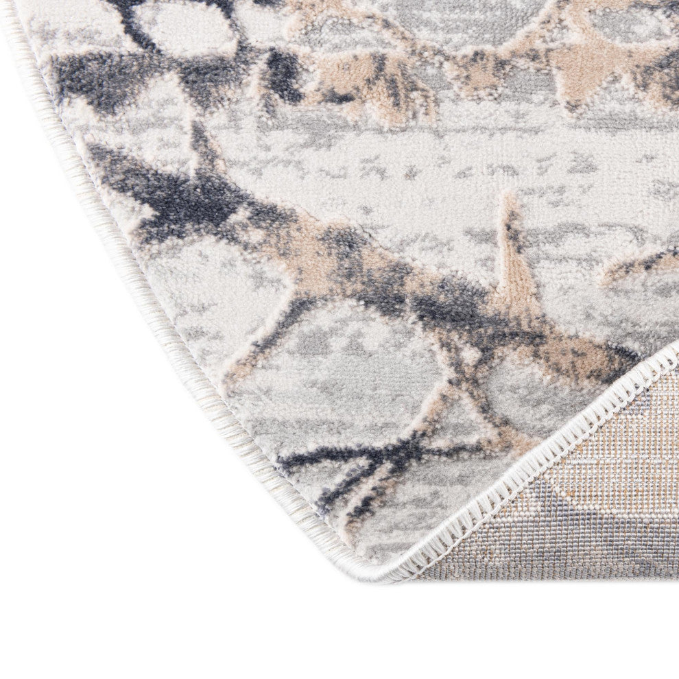 Unique Loom Anne Finsbury Rug, Gray, 7'10"x10'