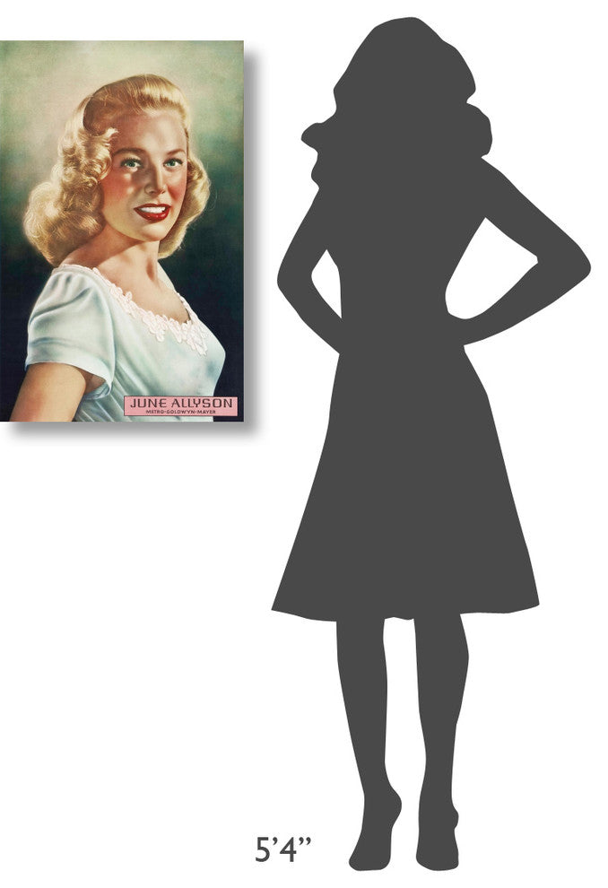 "June Allyson" Stretched Canvas Giclee by Hollywood Photo Archive, 19x30"