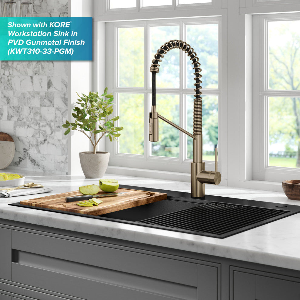 Oletto Touchless Pull-Down 1-Hole Kitchen Faucet