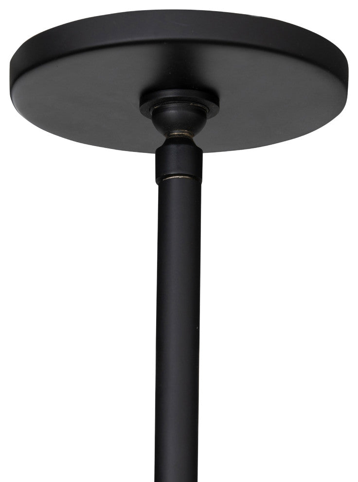 Cullen Chandelier-Black Leather