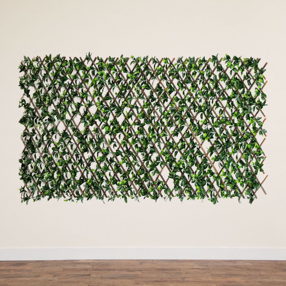 40in. x 80in. UV Resistant Artificial Gardenia Expandable Privacy Fence Screen