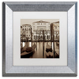 Alan Blaustein 'Venezia I' Art, Silver Frame, White Mat, 11x11