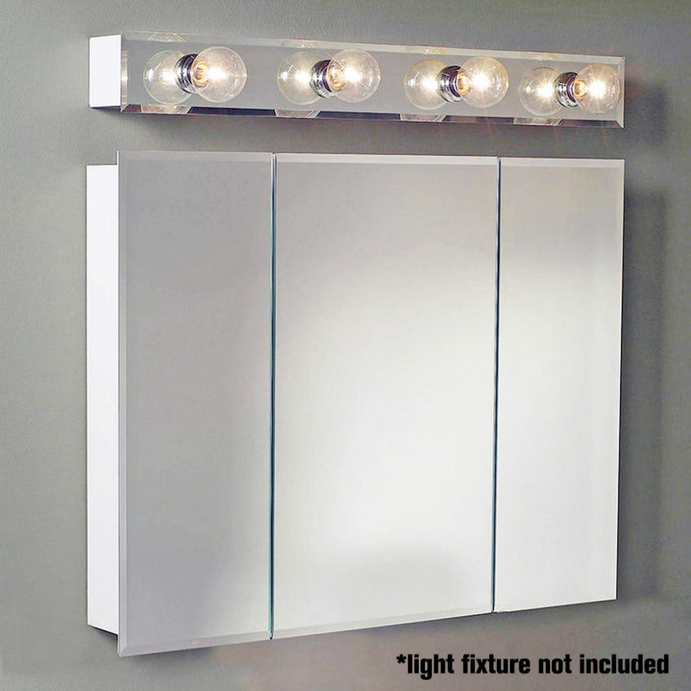 Jensen 255236 Horizon Beveled Edge 3-Pane 36" Mirror Medicine Cabinet