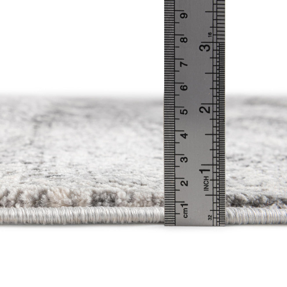 Unique Loom Sarah Finsbury Rug, Gray, 7'x10'